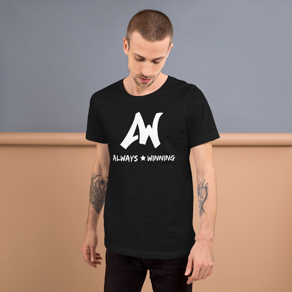 Always Winning Short-Sleeve Unisex T-Shirt- White Letters – Always