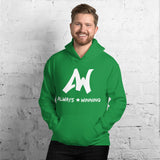 Always Winning Unisex Hoodie-White Letters