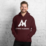 Always Winning Unisex Hoodie-White Letters