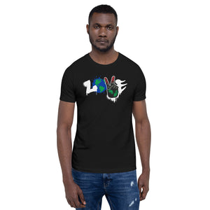 LOVE Pan-African Flag Short-Sleeve Unisex T-Shirt