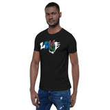 LOVE Pan-African Flag Short-Sleeve Unisex T-Shirt