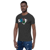 LOVE Pan-African Flag Short-Sleeve Unisex T-Shirt