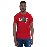 LOVE Pan-African Flag Short-Sleeve Unisex T-Shirt