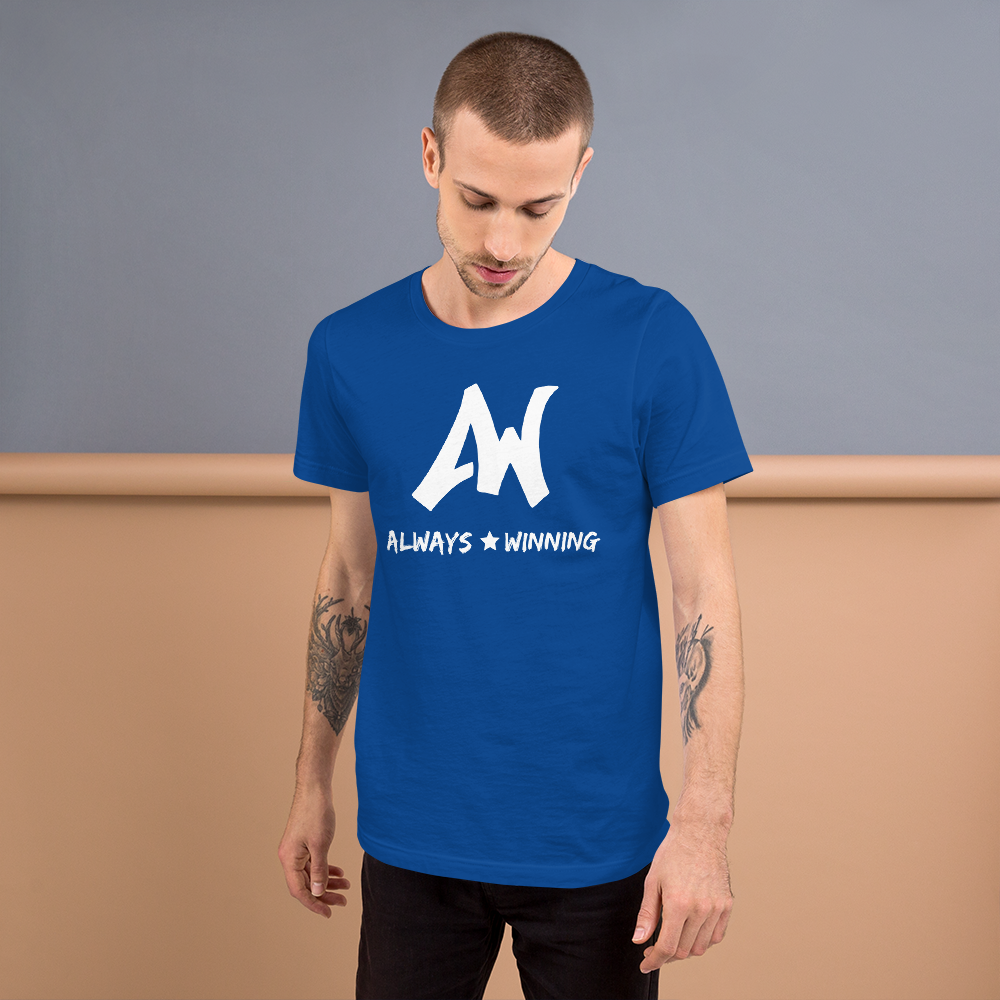 Always Winning Short-Sleeve Unisex T-Shirt- White Letters – Always