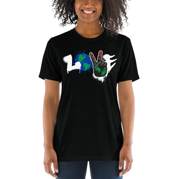 LOVE Pan-African Flag Short sleeve unisex t-shirt