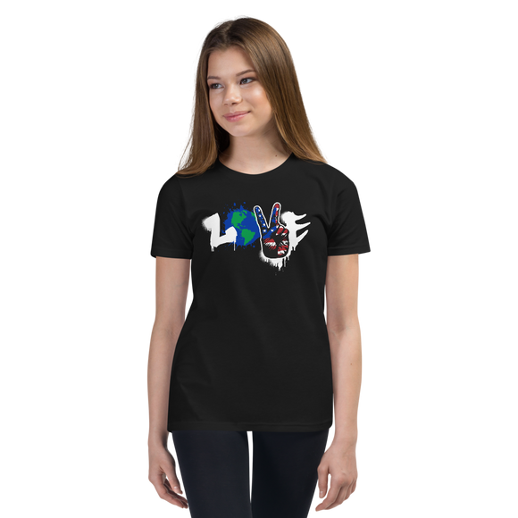 LOVE Unisex Youth Short Sleeve T-Shirt